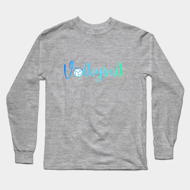 Volleyball Color Long Sleeve T-Shirt by GymFan